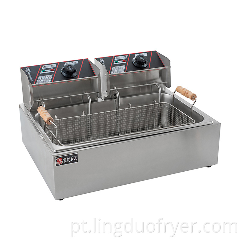 Single Basket Electric Fryer Left